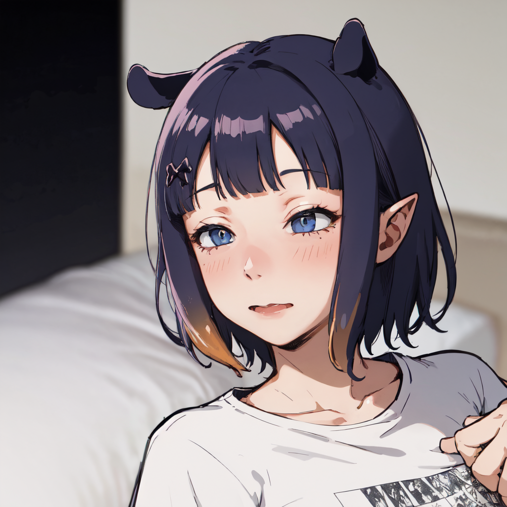 03927-161860078-masterpiece, best quality, absurdres, perfect anatomy, 1girl, solo, inacasual, white t-shirt, short hair, IncrsLimmyWakingUpMeme.png